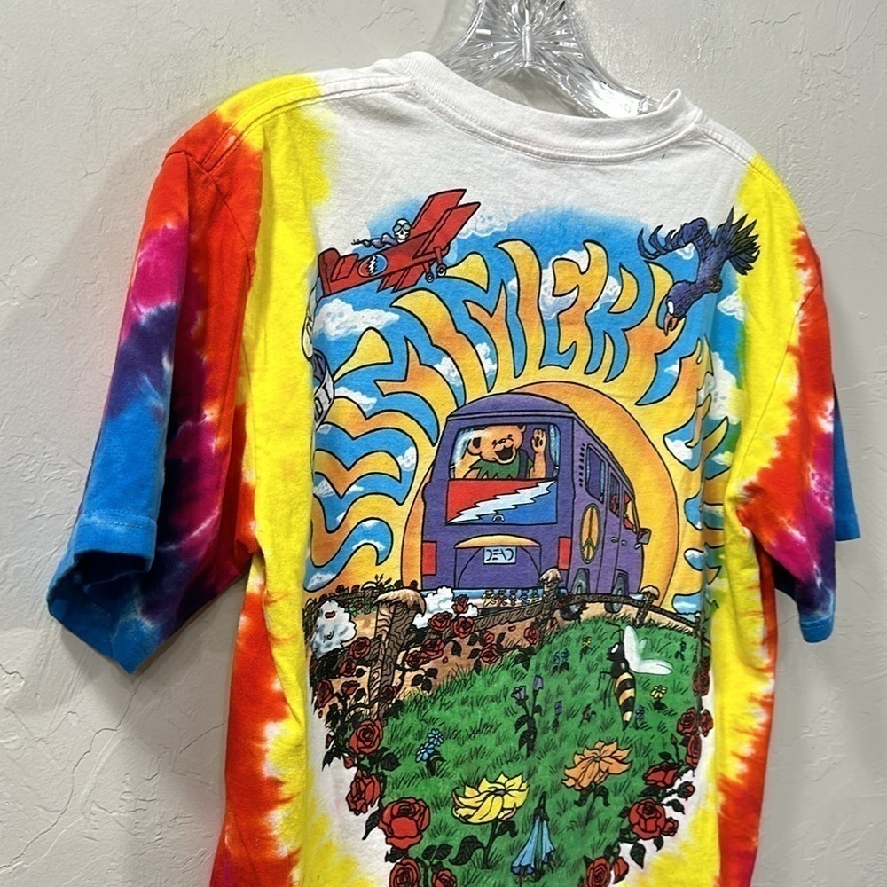 Grateful Dead Liquid blue tie-dye T-shirt size small - Picture 8 of 12